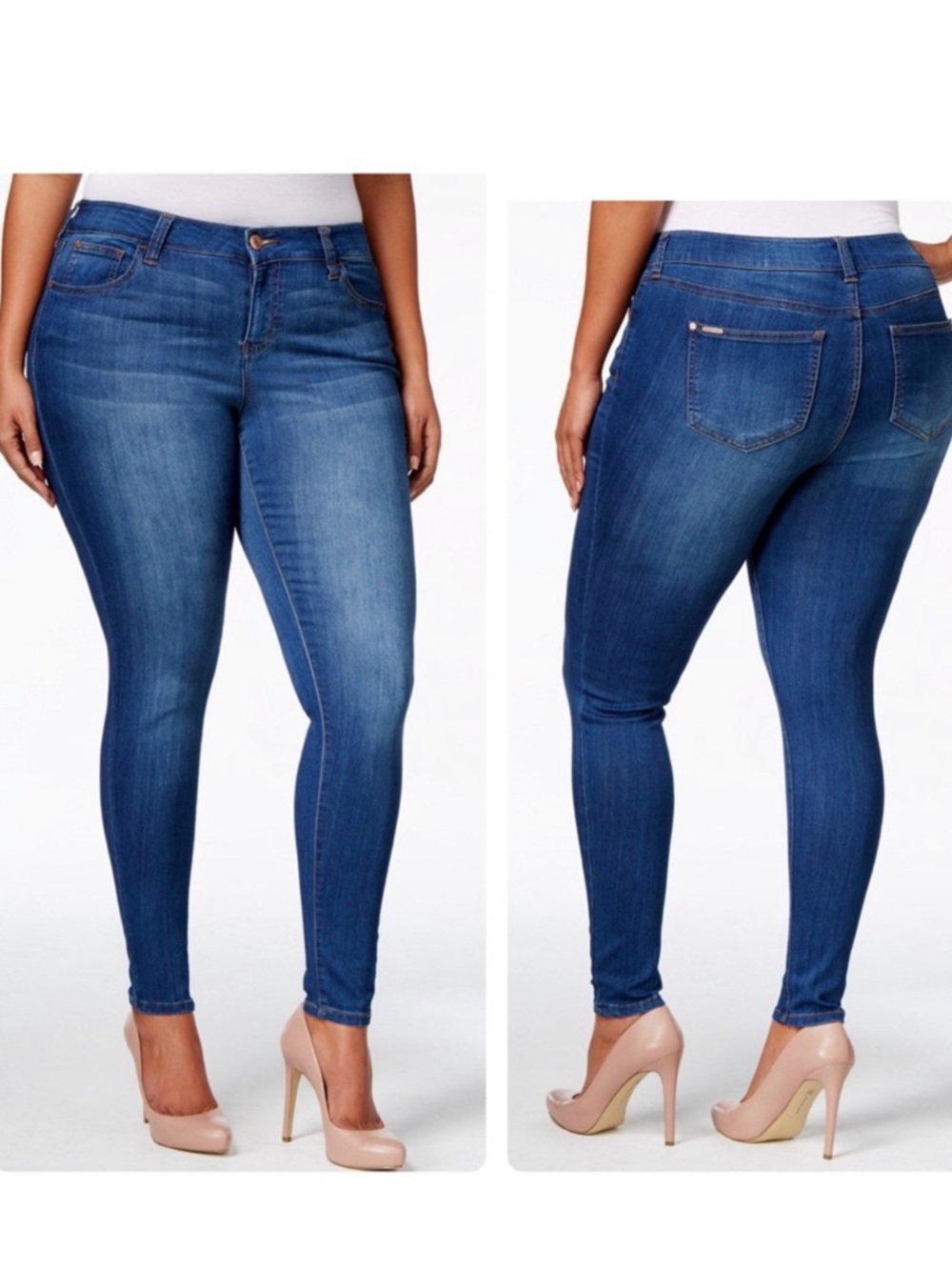 Celebrity Pink Mid Rise Infinite Stretch Dawson Super-Skinny Jeans - size 20